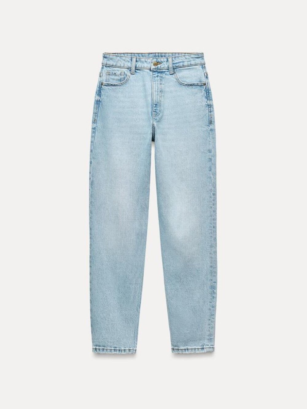 Zara mom jeans light blue